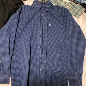 Blue ariat pro shirt